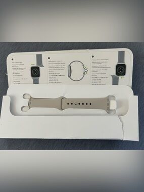 New! Apple Watch Silicone Sport Watch Band - Taupe/Beige 41mm S/M